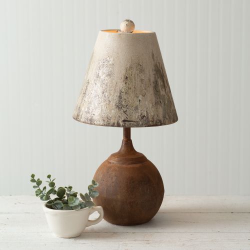 Antique Inspired Cannon Ball Tabletop Lamp