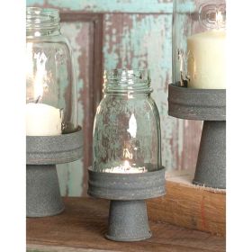 Mason Jar Chimney with Stand  Quarter Pint