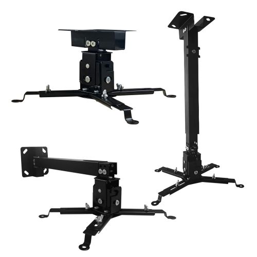 Projector Stabd HD Ceiling Mount Universal Black Extendable Bracket TILT Wall Mount Hanger Supports up to 40 lbs Mounting for Most Projectors Video - Projector Stabd HD Ceiling Mount Universal Black Extendable Bracket TILT Wall Mount Hanger Supports up to 40 lbs Mounting for Most Projectors Video -