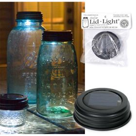 Solar Lid Light (Option: Rustic Brown)