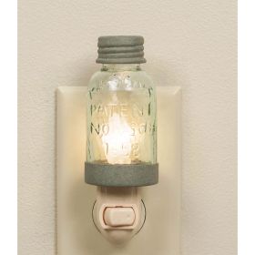 Mason Jar Night Light (Option: Barn Roof)