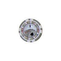 25pc 13.5g Casino Royale Clay Poker Chips w/ Laser Effects (10 colors) (Option: Gray 1)