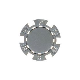 25pc 11.5g Dice Poker Chips (10 colors) (Option: Gray)