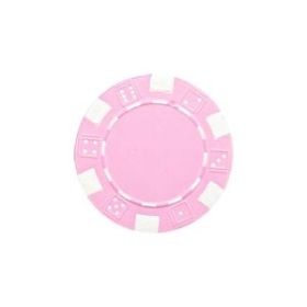 25pc 11.5g Dice Poker Chips (10 colors) (Option: Pink)
