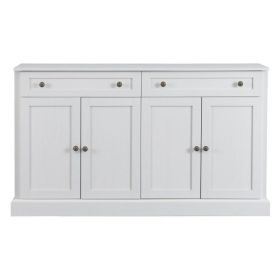 Kitchen Sideboard Storage Buffet Cupboard (Option: Antique white)