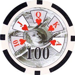 25pc 13.5g High Roller Clay Poker Chips w/ Laser Effects (10 colors) (Option: Black 100)