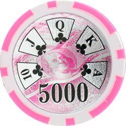 25pc 13.5g High Roller Clay Poker Chips w/ Laser Effects (10 colors)