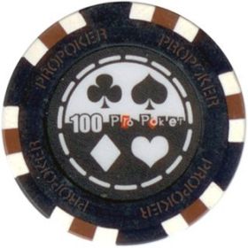 25pc 13.5g Pro Poker Clay Poker Chips (9 colors) (Option: Black 100)