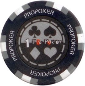 25pc 13.5g Pro Poker Clay Poker Chips (9 colors) (Option: Gray 1)