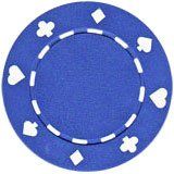 25pc 11.5g Suited Poker Chips (10 colors) (Option: Purple)