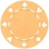25pc 11.5g Suited Poker Chips (10 colors) (Option: Yellow)