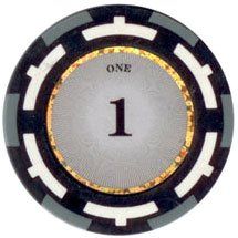 25pc 13.5g Z-Pro Poker Clay Poker Chips (9 colors) (Option: Gray 1)