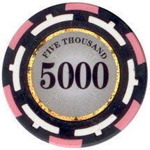 25pc 13.5g Z-Pro Poker Clay Poker Chips (9 colors) (Option: Pink 5000)