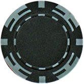 25pc 14g Z Striped Poker Chips (10 colors) (Option: Black)